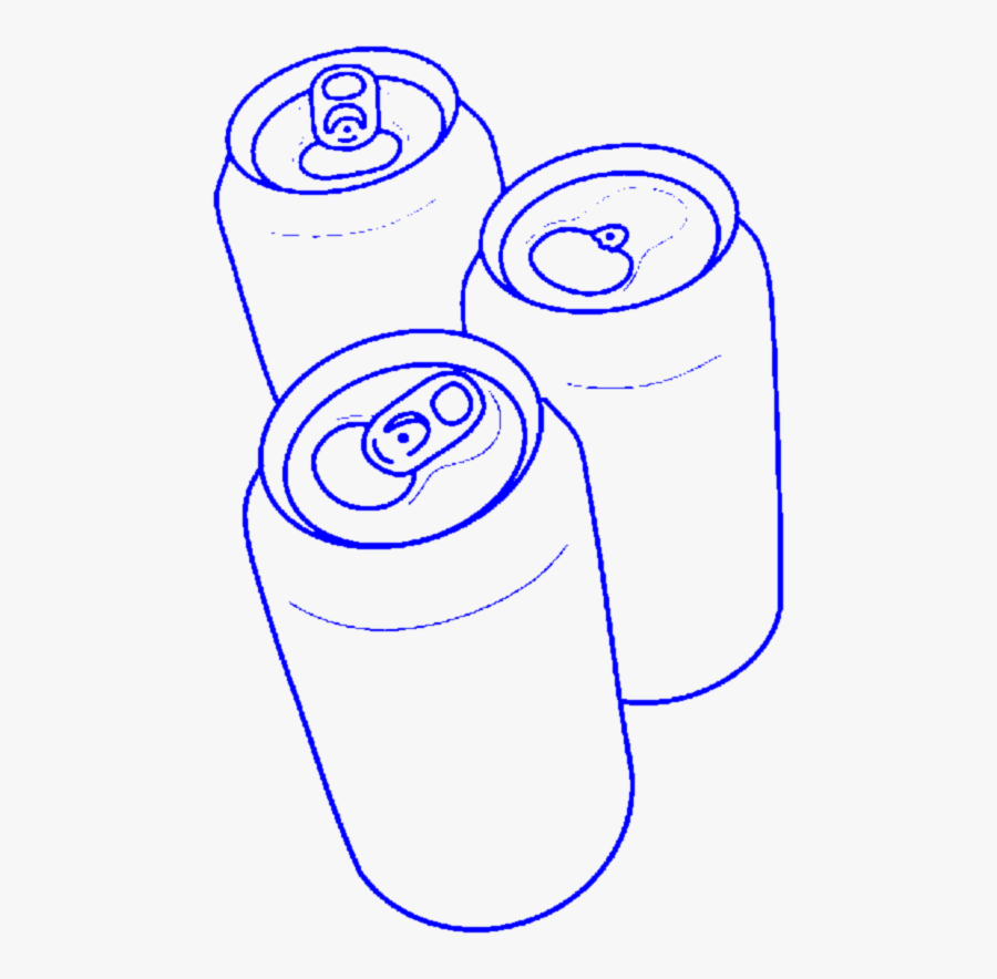 #aesthetic #blue #can #soda #sodacan #drink #handdrawn - Aesthetic Bule Png, Transparent Clipart