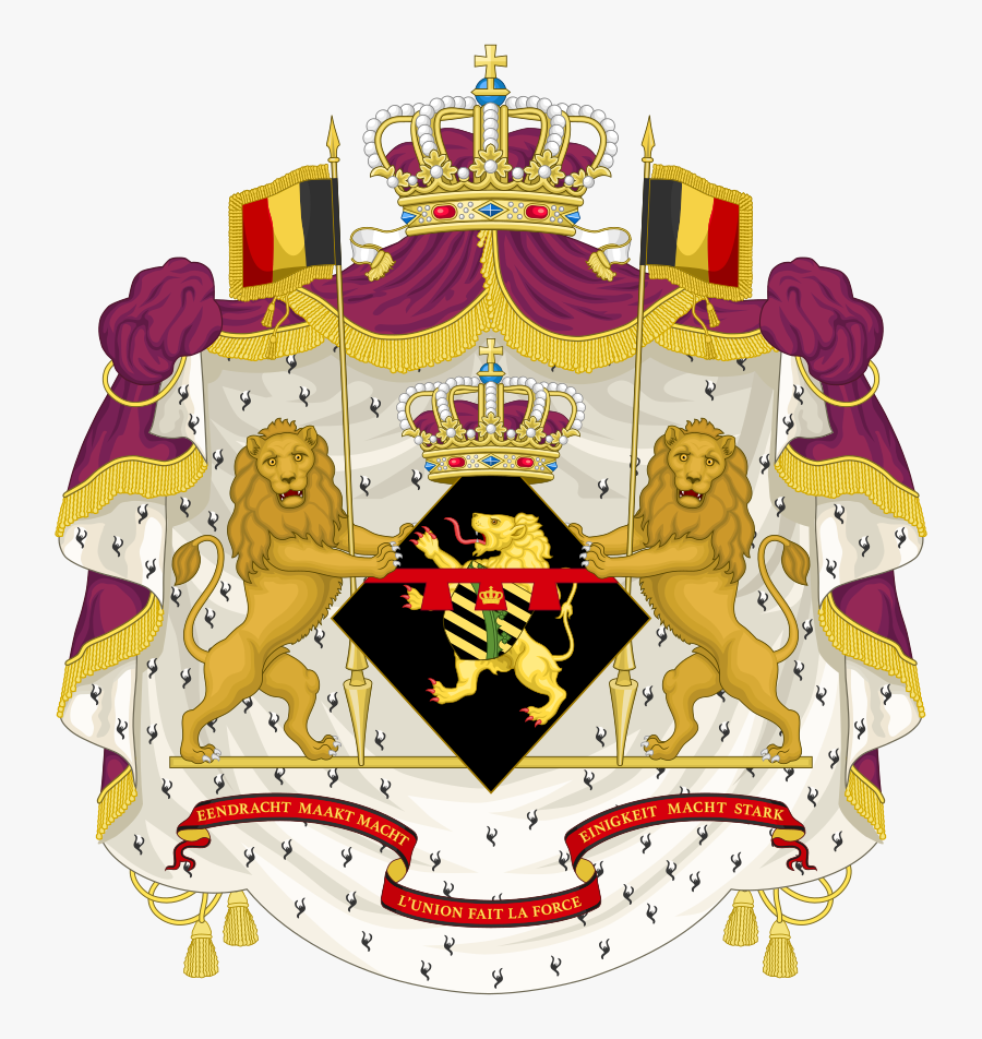 King Philippe Of Belgium Coat Of Arms, Transparent Clipart