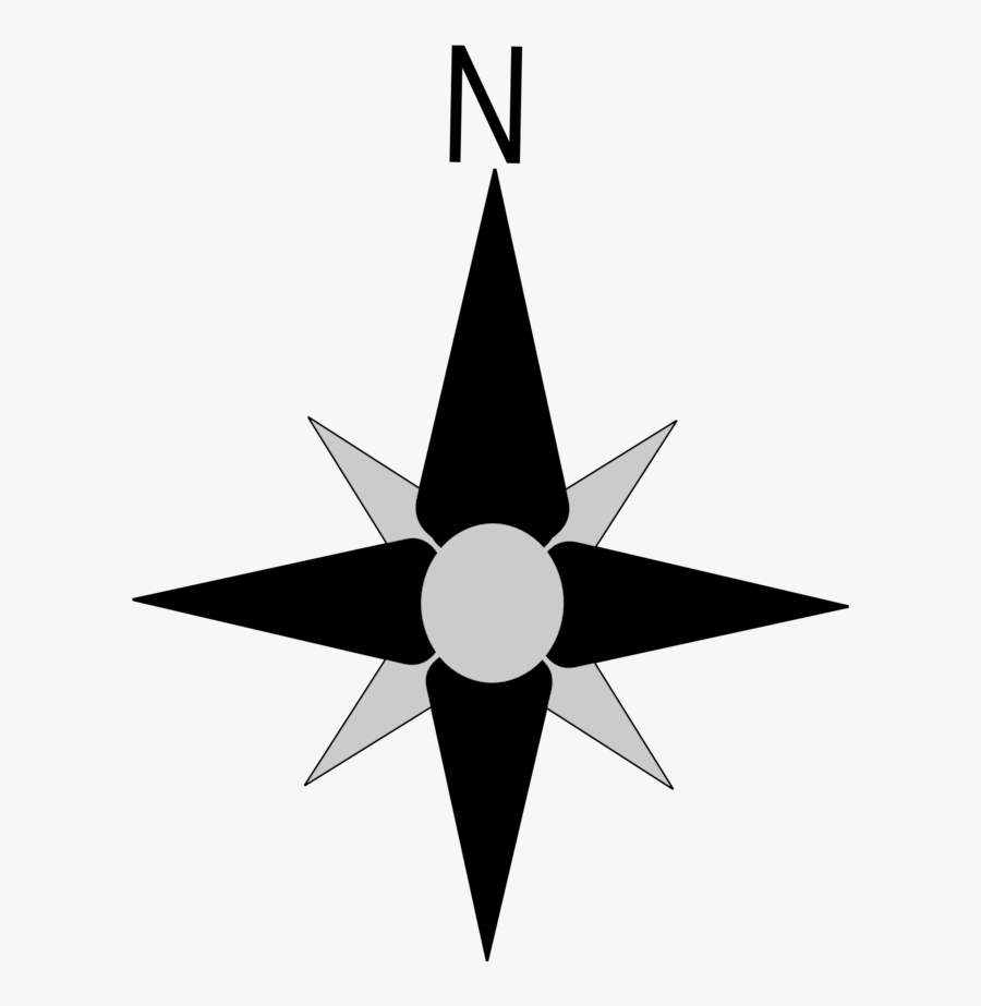 Transparent Background Compass North, Transparent Clipart