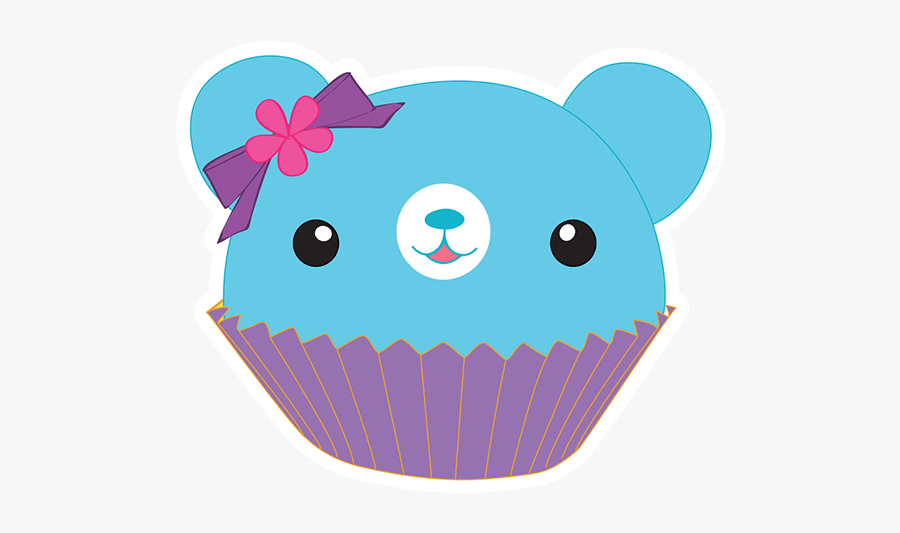 Beary Sweet Stickers Messages Sticker-3 - Cupcake, Transparent Clipart