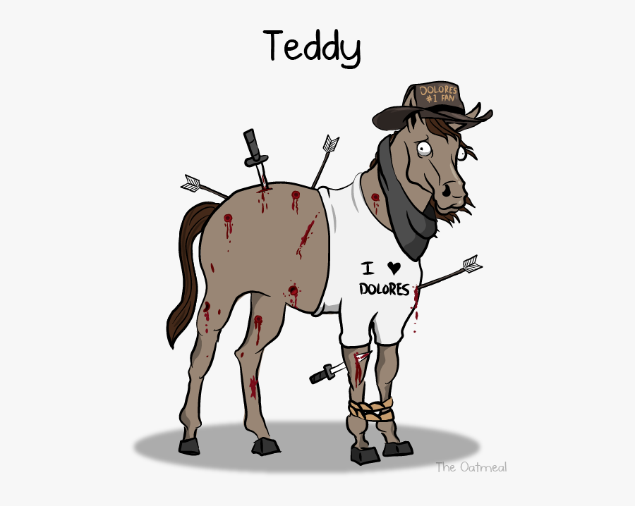 Westworld Teddy Fanart, Transparent Clipart