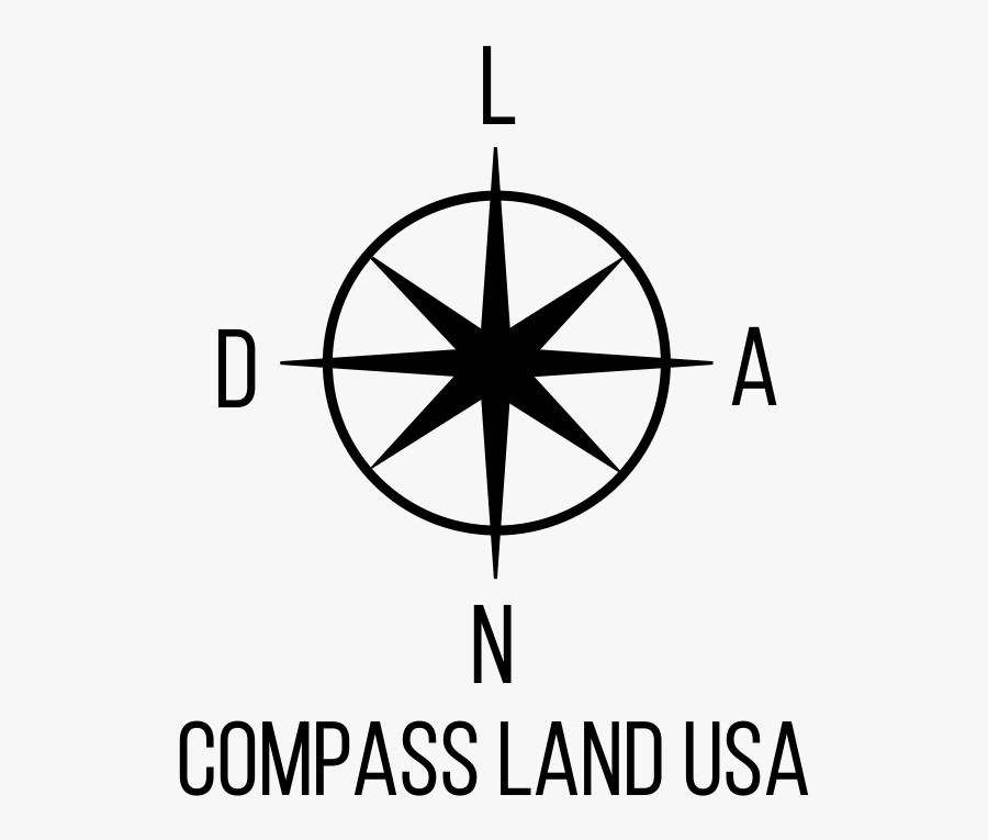 Transparent Simple Compass Png - Direction And Bearing In Geography, Transparent Clipart