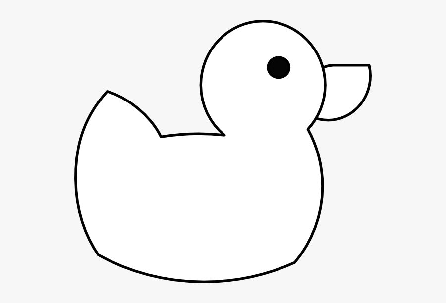 Thin Clip Art - Rubber Ducky Black & White Png, Transparent Clipart