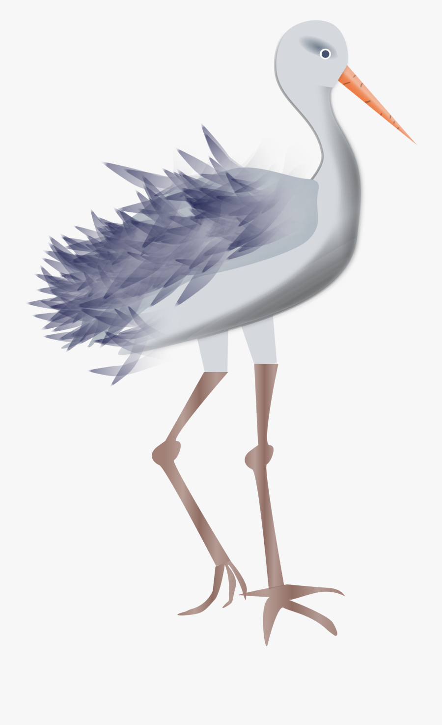 Bird With Legs - Bird With 2 Legs, Transparent Clipart