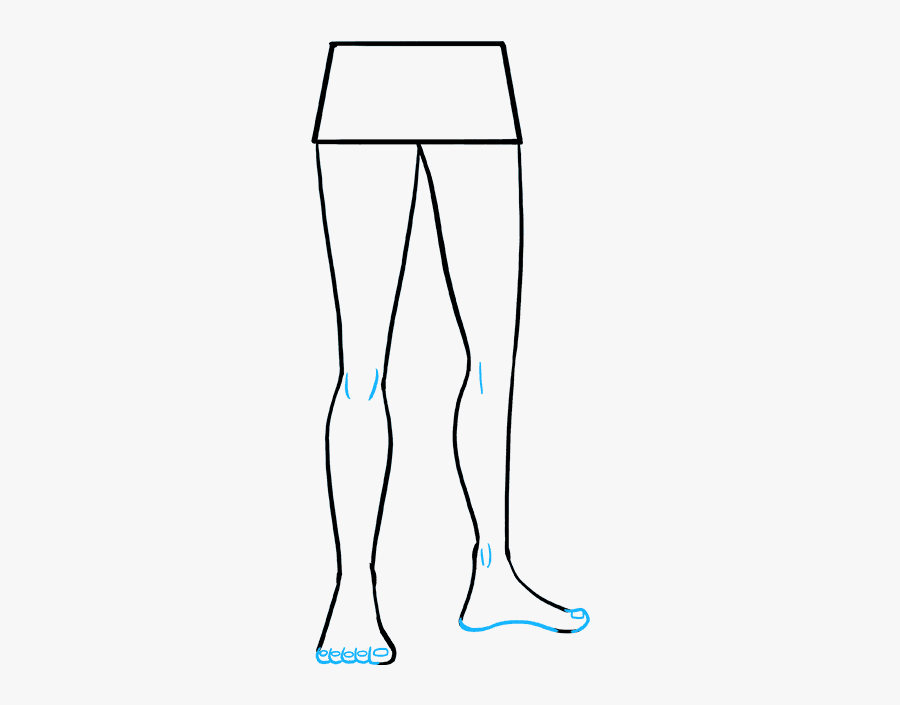 Clip Art How To Draw Legs And Shoes - Draw Human Legs, Transparent Clipart