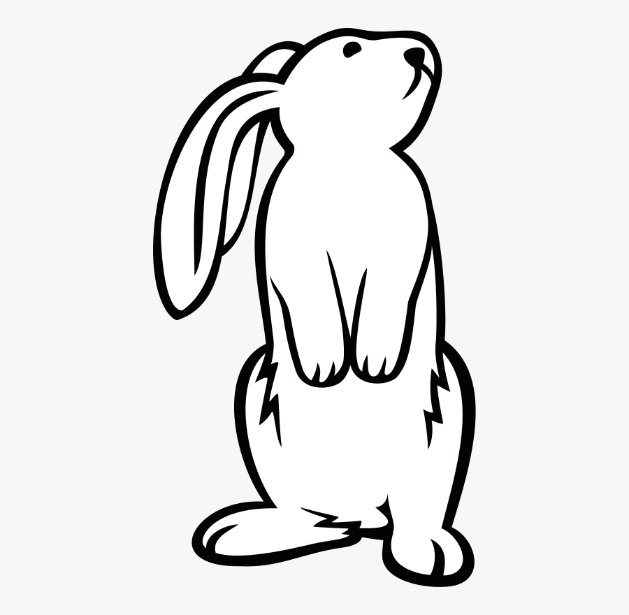 Bunny By Onsemeliot A - Bunny Standing Up Drawing , Free Transparent
