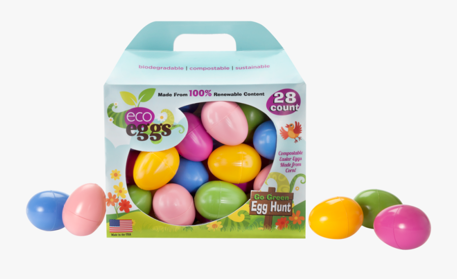 Eco Easter Eggs, Transparent Clipart
