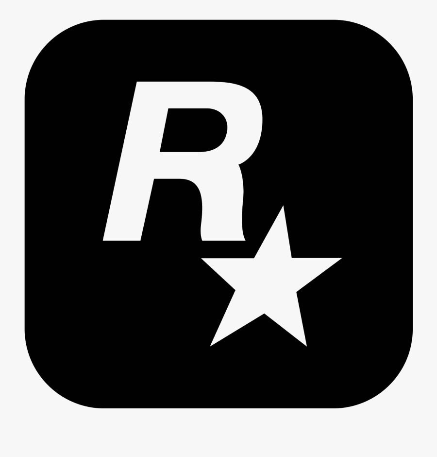 Art - Rockstar Games Logo Black, Transparent Clipart