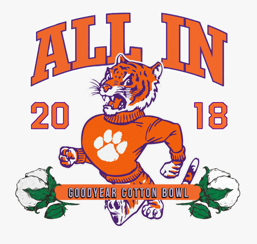 Nfl Super Bowl Game 1996, Nfl Wildcard Weekend, Wild - Cotton Bowl Clemson Tigers Beat Notre Dame, Transparent Clipart