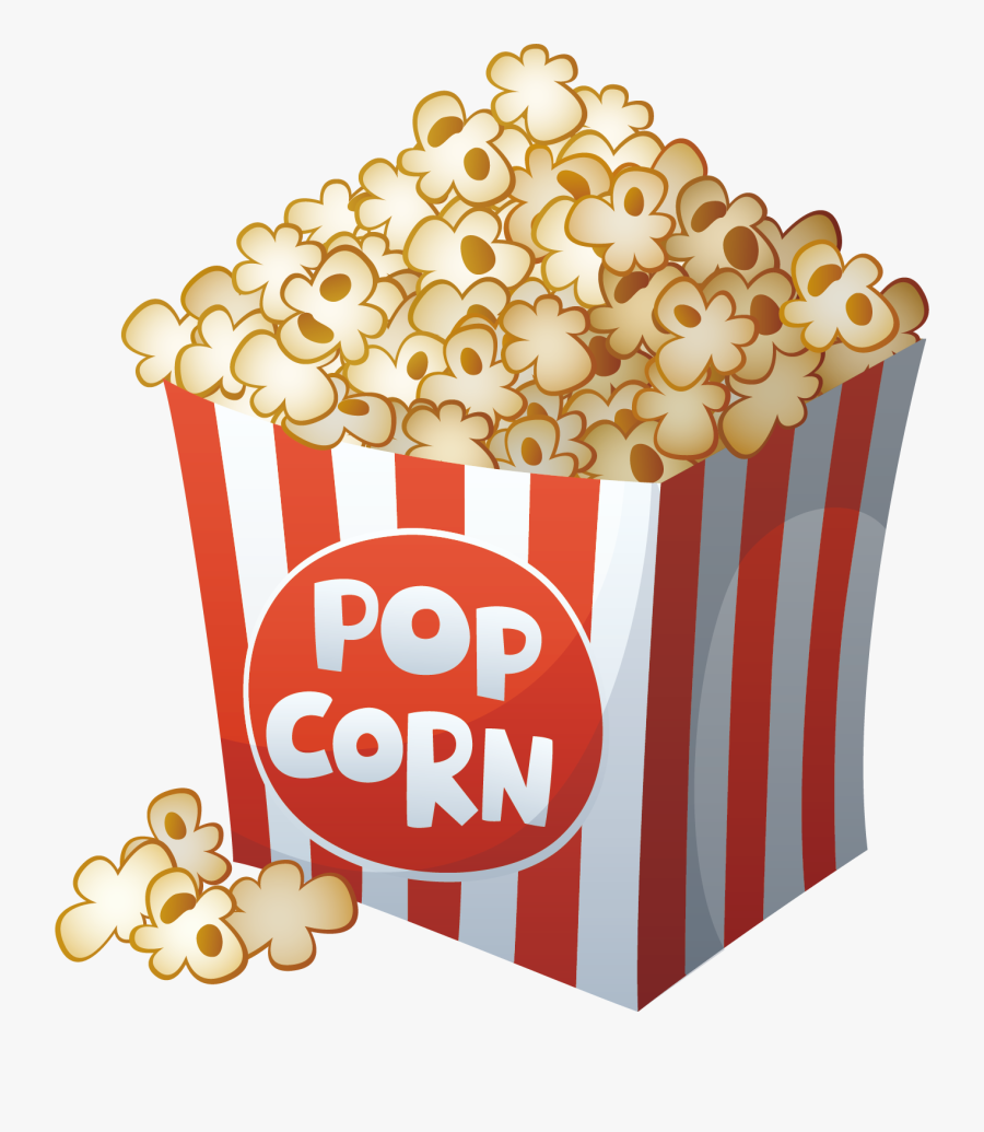 Popcorn Cartoon Film Drawing - Cartoon Transparent Background Popcorn, Transparent Clipart