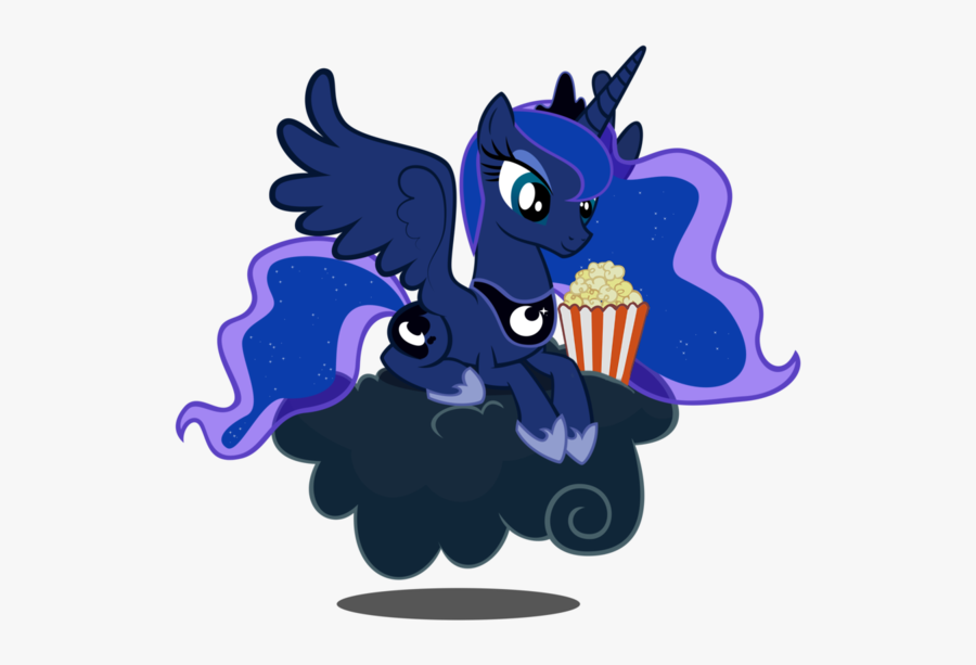 Princess Luna On A Cloud, Transparent Clipart