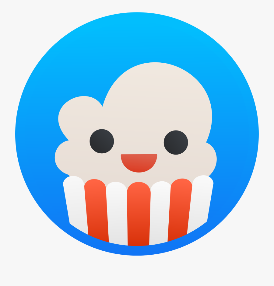 Popcorn Time App Logo Watch Free Movies - Popcorn Time Icon Png, Transparent Clipart