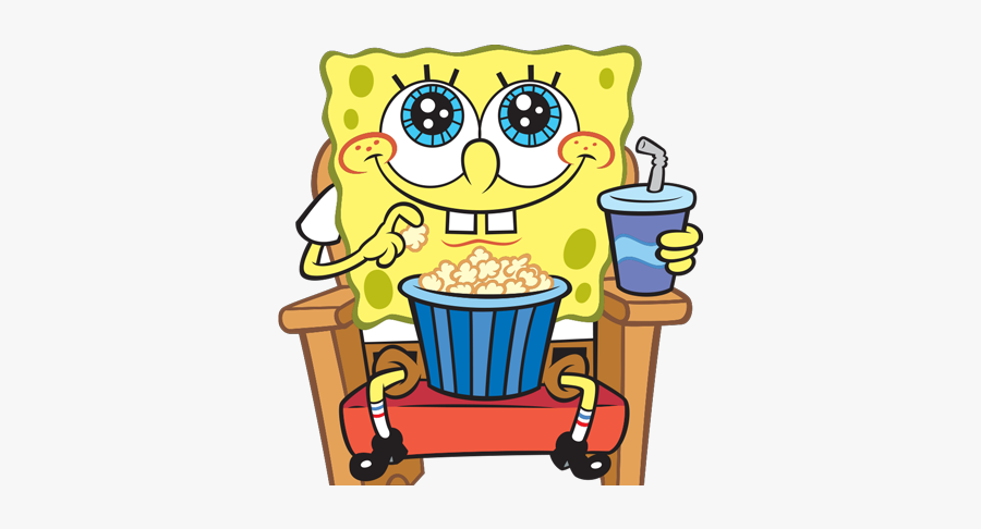 Hero - Spongebob Con Pop Corn, Transparent Clipart