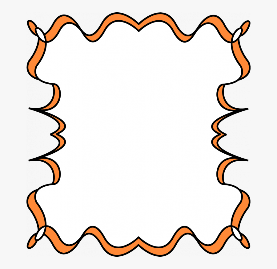 Transparent Christian Halloween Clipart - Orange And Black Border, Transparent Clipart