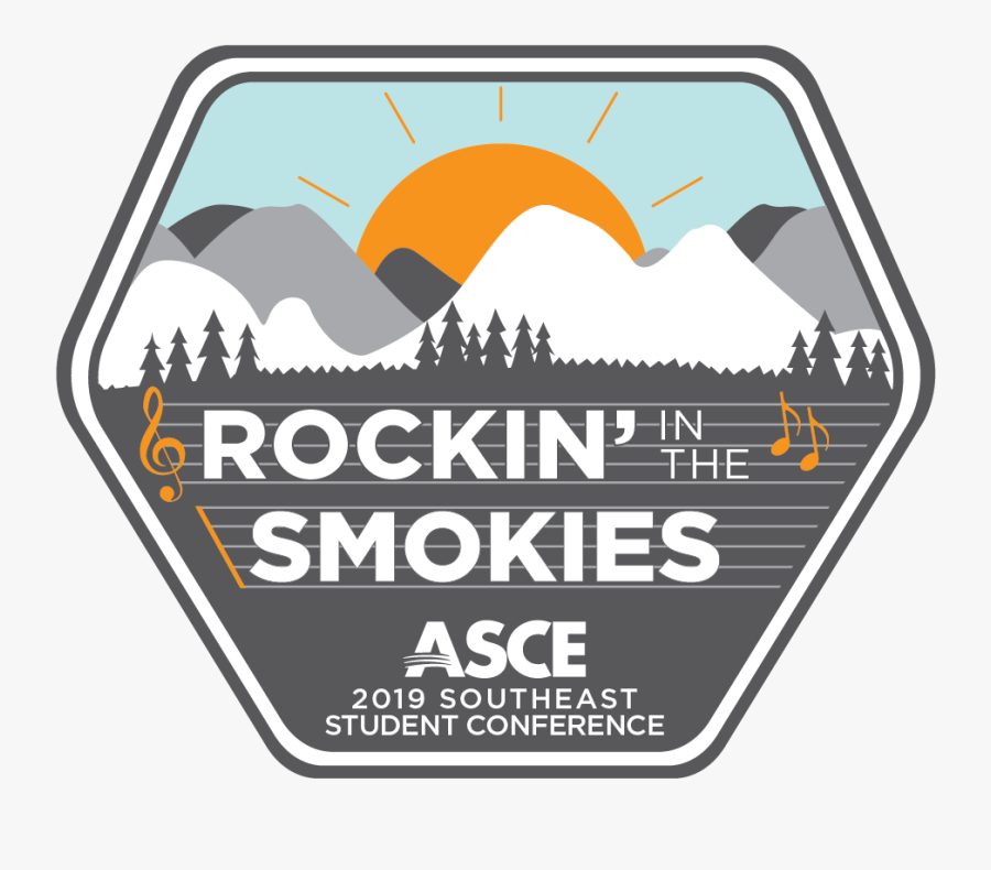 Rockin In The Smokies Icon Badge - American Society Of Civil Engineers, Transparent Clipart