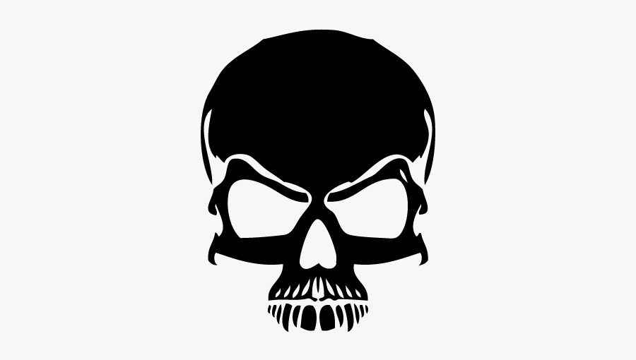 Skull Art - Skull Png Black And White, Transparent Clipart