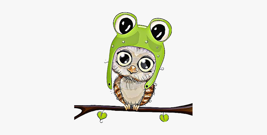#branch #owl #frog #costume #cute #art #freetoedit - Clipart Pics Of Owls, Transparent Clipart