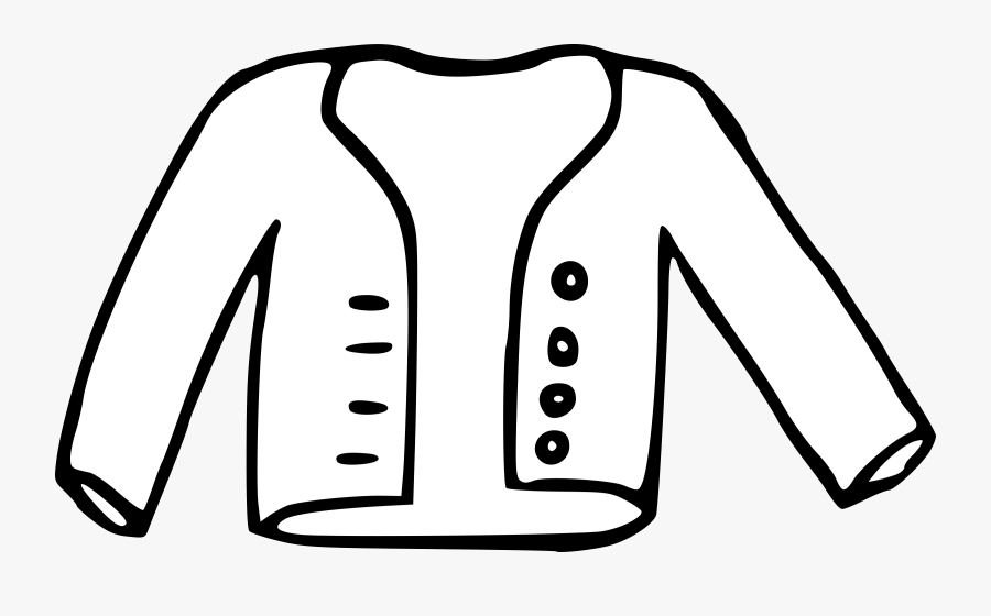 Coat Clipart Black And White Transparent Png - Jacket Black And White, Transparent Clipart