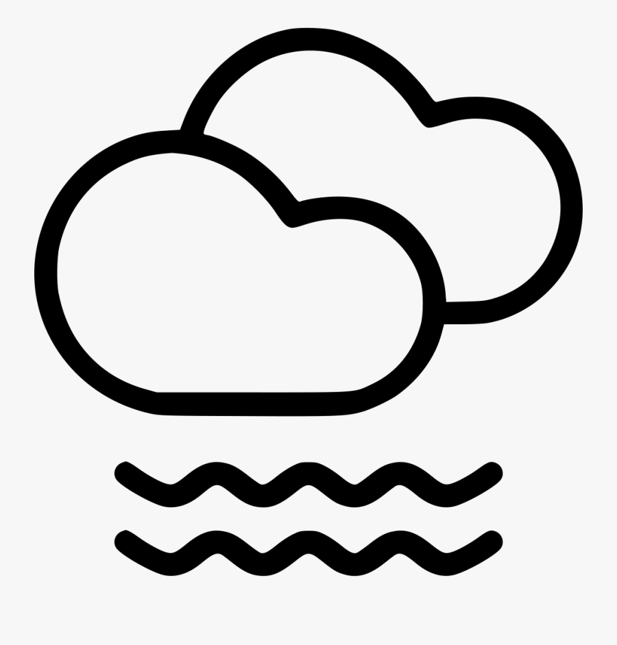 Cloud Clouds Mist Fog Frost Foggy Svg Png Icon Free - Cloud With Fog Symbol, Transparent Clipart