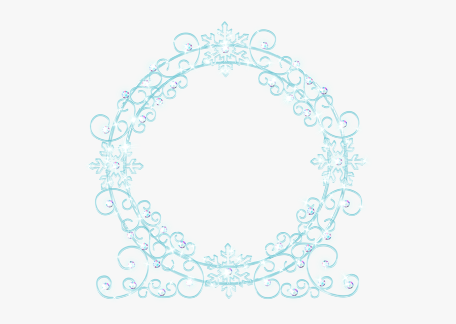 Frozen, Monogram Tote, Maquillaje, Frames - Frame Circle Frozen Png, Transparent Clipart