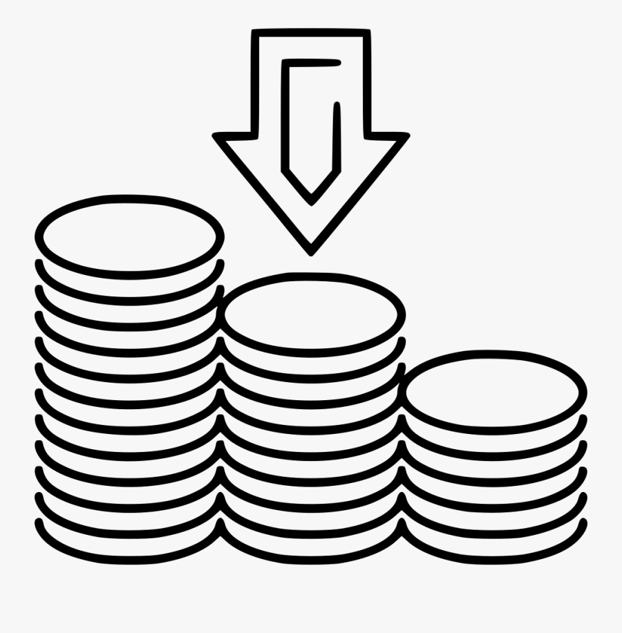 Coin Stacks Drawing Png - Stack Of Coins Clipart, Transparent Clipart