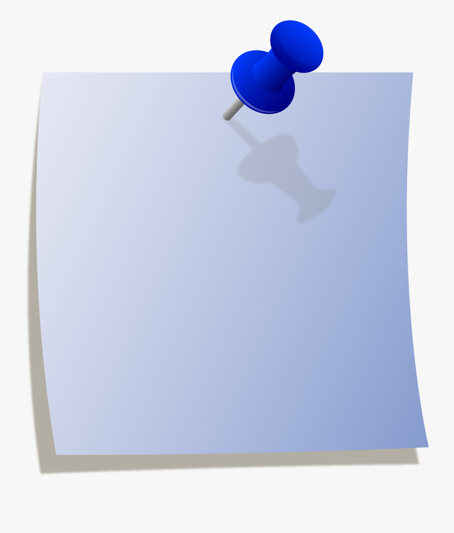 Blue Post It Note Clipart, Transparent Clipart