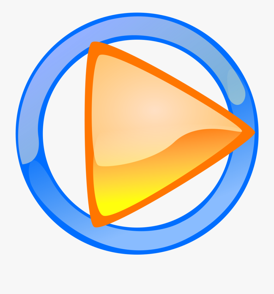 Play Button Logo Png Colorful, Transparent Clipart