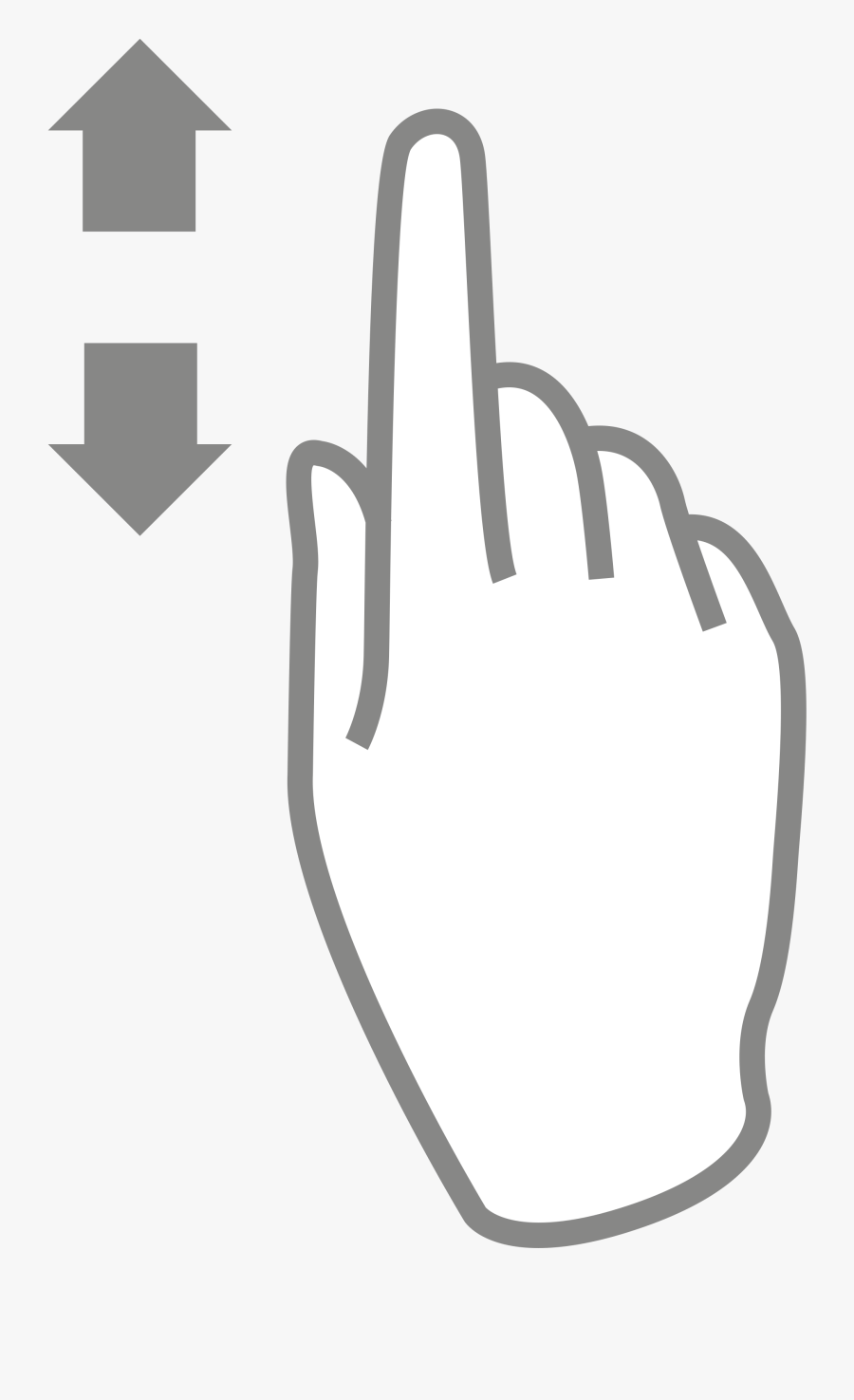 Scroll Up And Down, Transparent Clipart