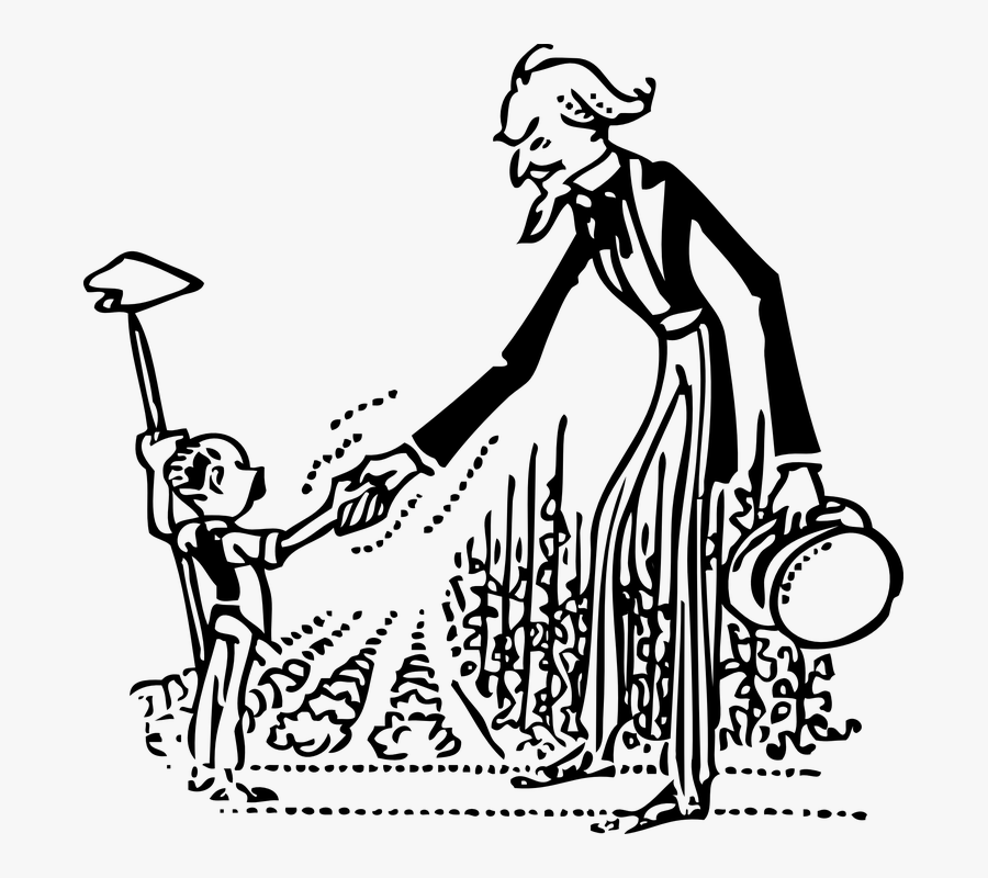 Transparent Uncle Sam Png Full Body - Uncle Sam And Farmer, Transparent Clipart
