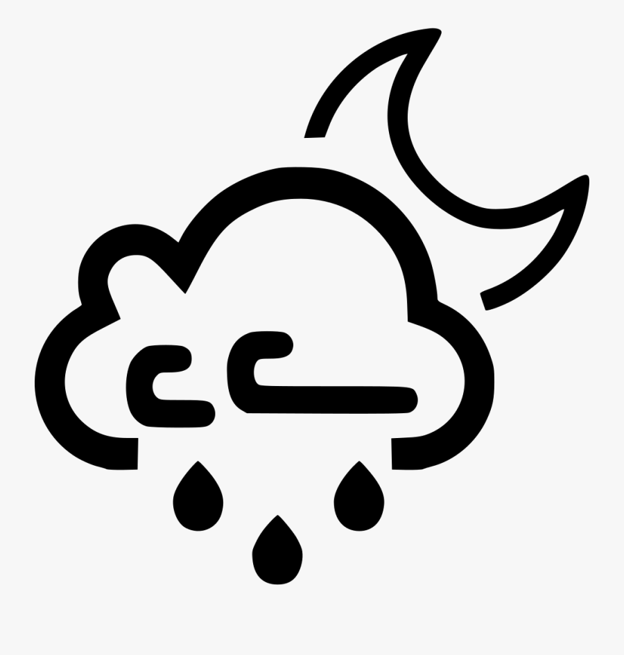 Transparent Rain Clipart Png - Cloud Wind Rain Icon, Transparent Clipart