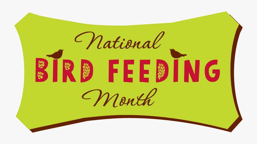 National Bird Feeding Month - Illustration, Transparent Clipart