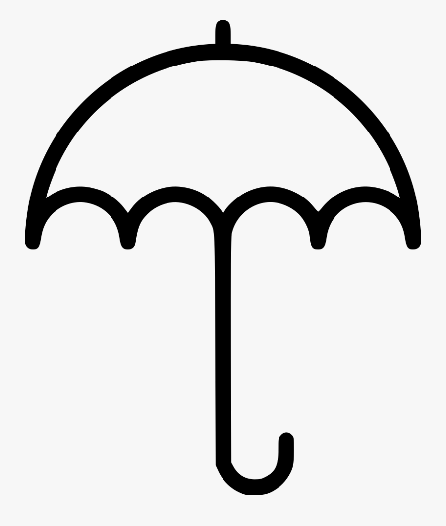 Umbrella Protect Rain - Icon, Transparent Clipart