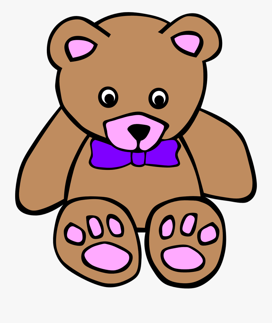 Teddy 10 Clip Art - Teddy Bear Color Print, Transparent Clipart