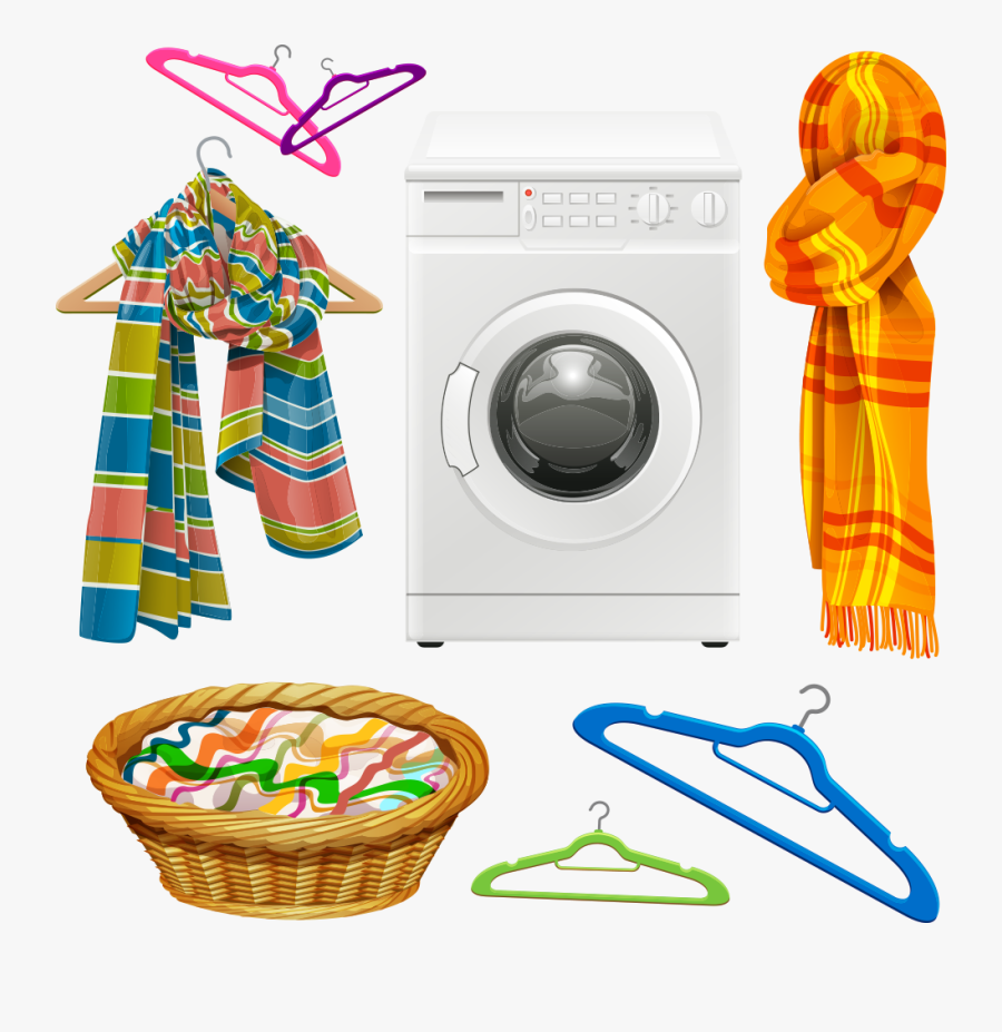 Laundry Items, Transparent Clipart