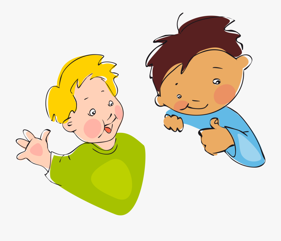Cartoon Illustration Child Free Frame Clipart - Dibujos De Niños Leyendo, Transparent Clipart