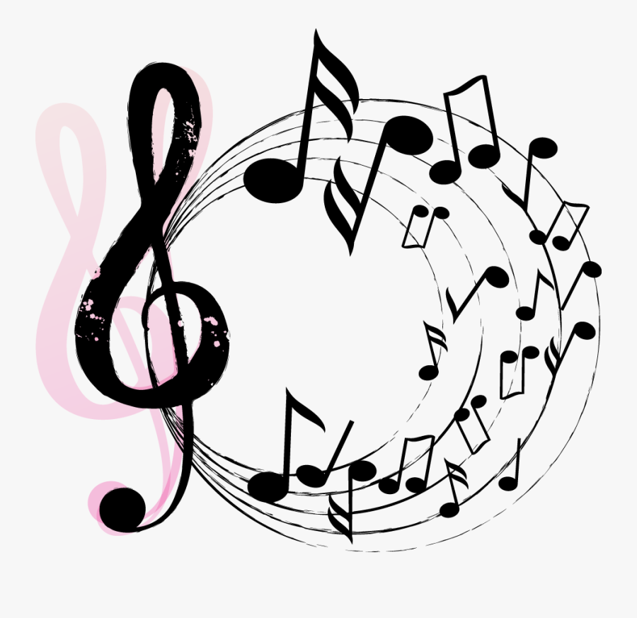 Clip Art Music Notes Poster - Music Instrument Png Background, Transparent Clipart