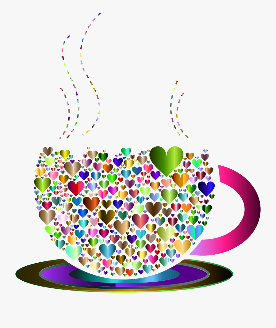 Hearts Clipart Tea Cup - Hearts And Coffee, Transparent Clipart