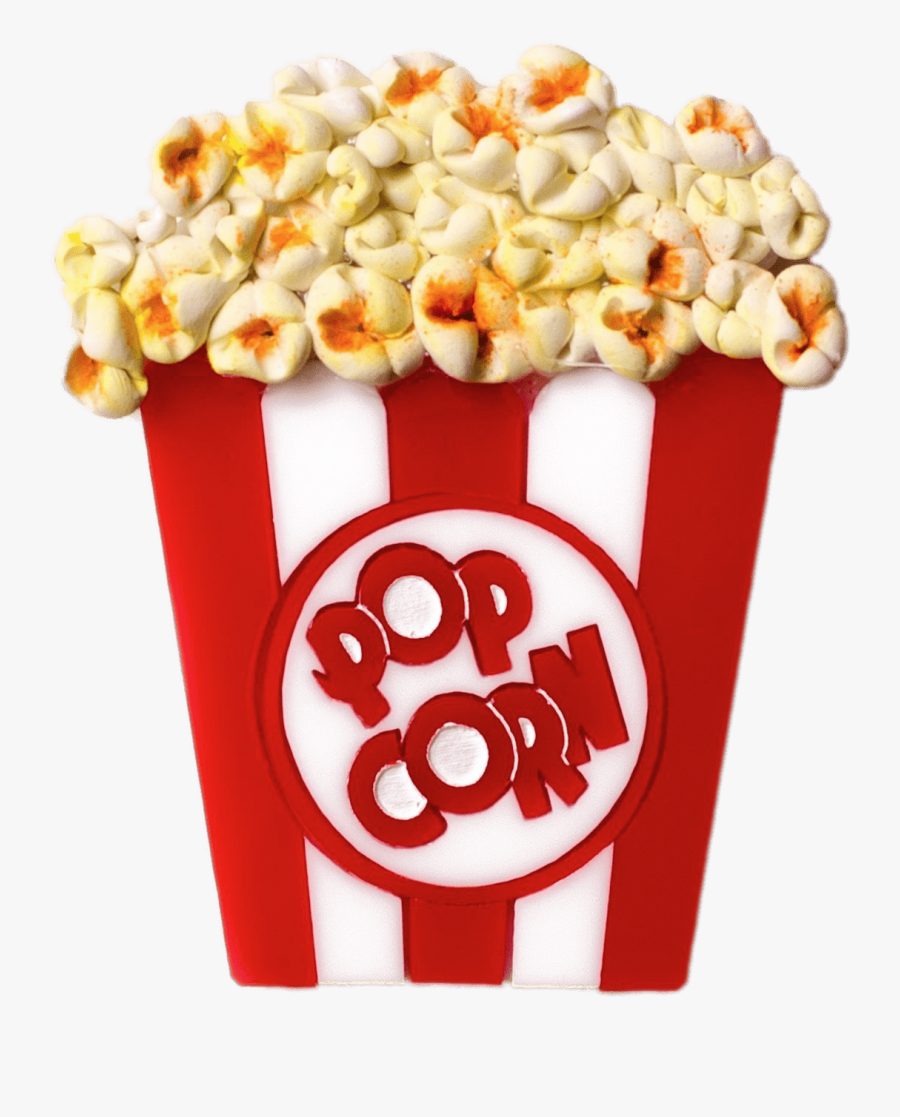 Popcorn Brooch - Popcorn And Candy Floss, Transparent Clipart