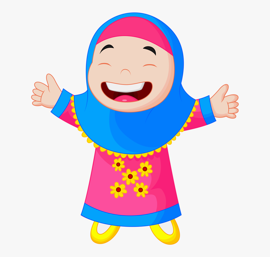 Transparent Quran Clipart - Muslim Kids Cartoon, Transparent Clipart