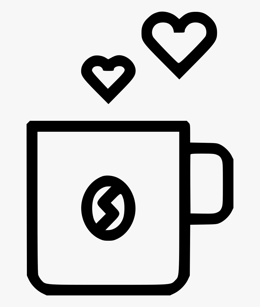 Coffee Cup Day Heart - Heart, Transparent Clipart
