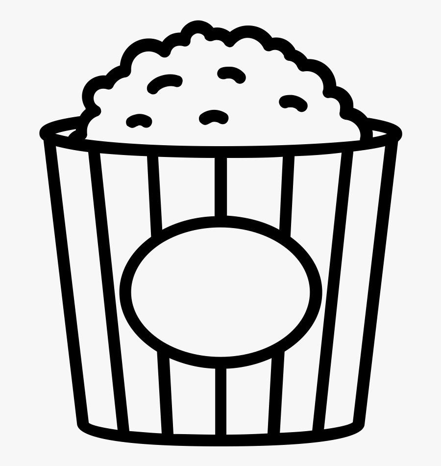 Popcorn Box Coloring Page Sketch Coloring Page