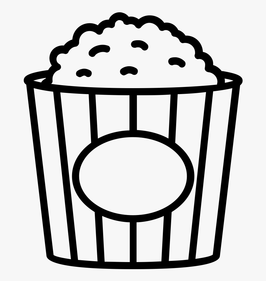 Popcorn Coloring, Transparent Clipart