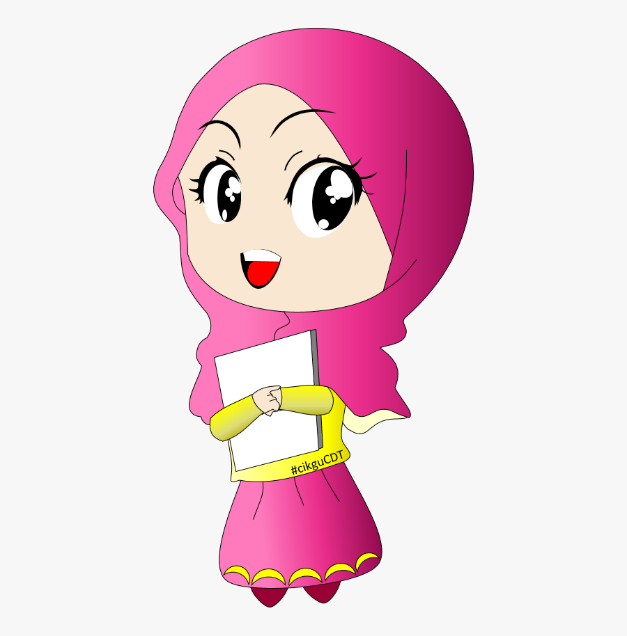 Transparent Islam Clipart - Girl Muslim Cartoon Png, Transparent Clipart