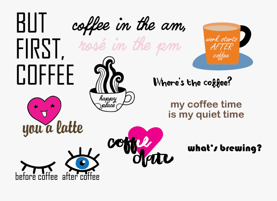 Coffee Stickers - Coffee Is Life, Transparent Clipart