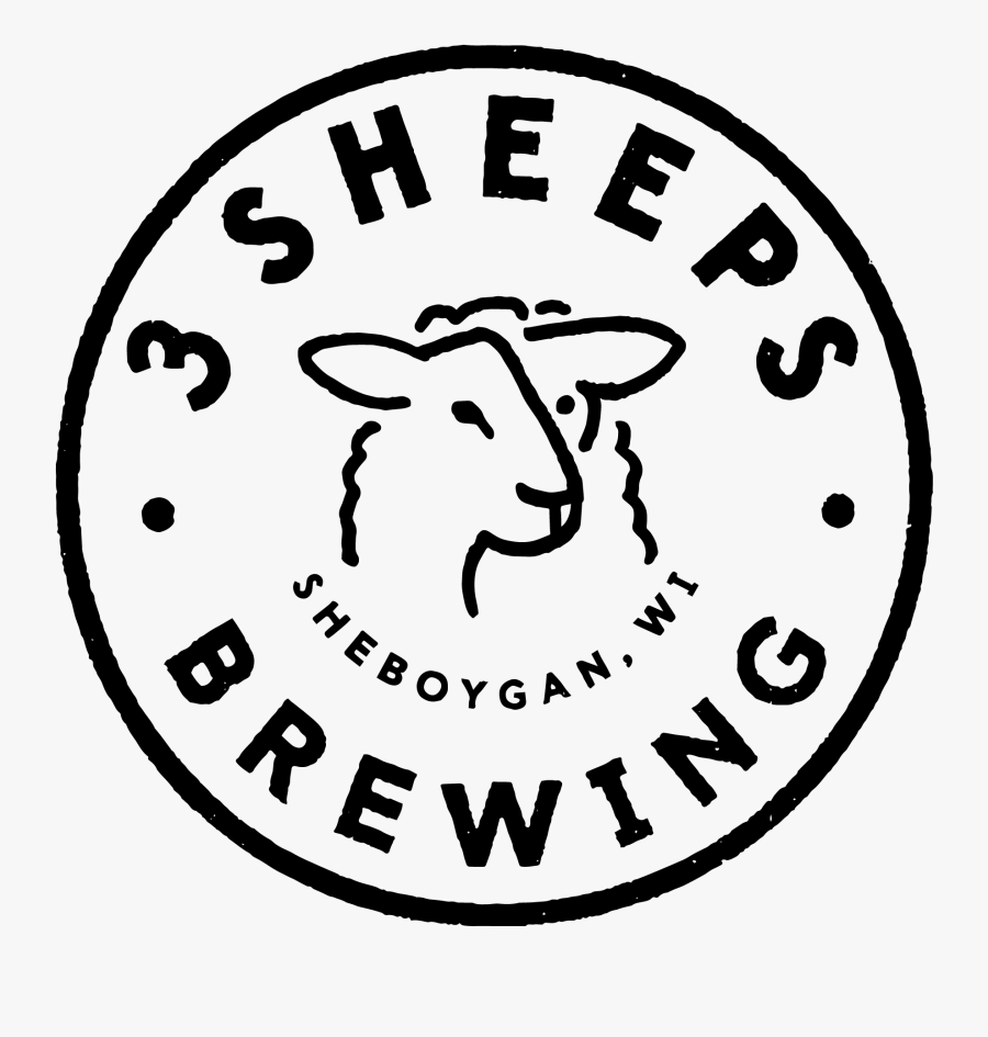 3 Sheeps Brewing Logo, Transparent Clipart