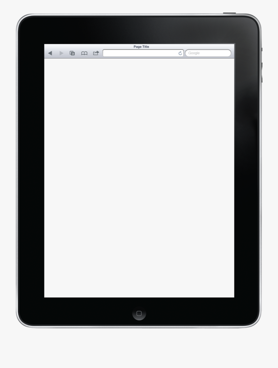 Svg Black And White Transparent Tablet Screen Demo - Tablet Screen Png, Transparent Clipart