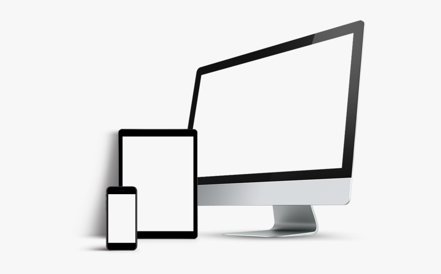 Mobile, Tablet, Monitor Display Png Free Download Searchpng - Desktop Mockup Transparent, Transparent Clipart
