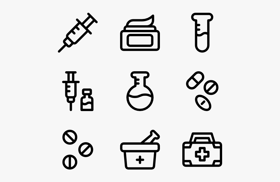 Medicaments - Pirate Icons, Transparent Clipart
