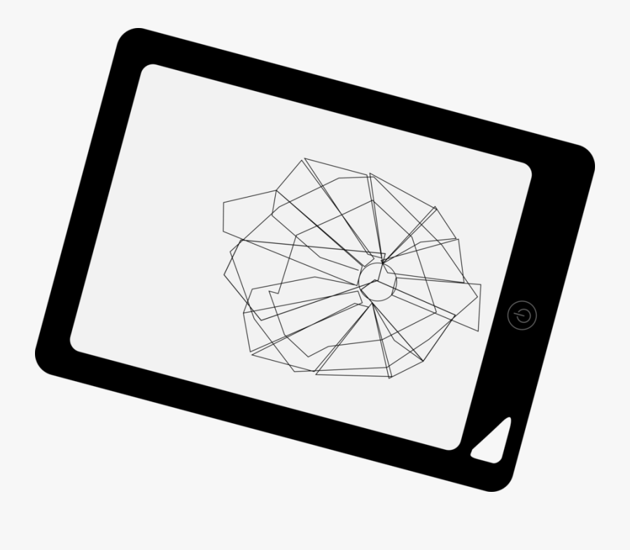 Line Art,square,angle - Tablet Computer, Transparent Clipart