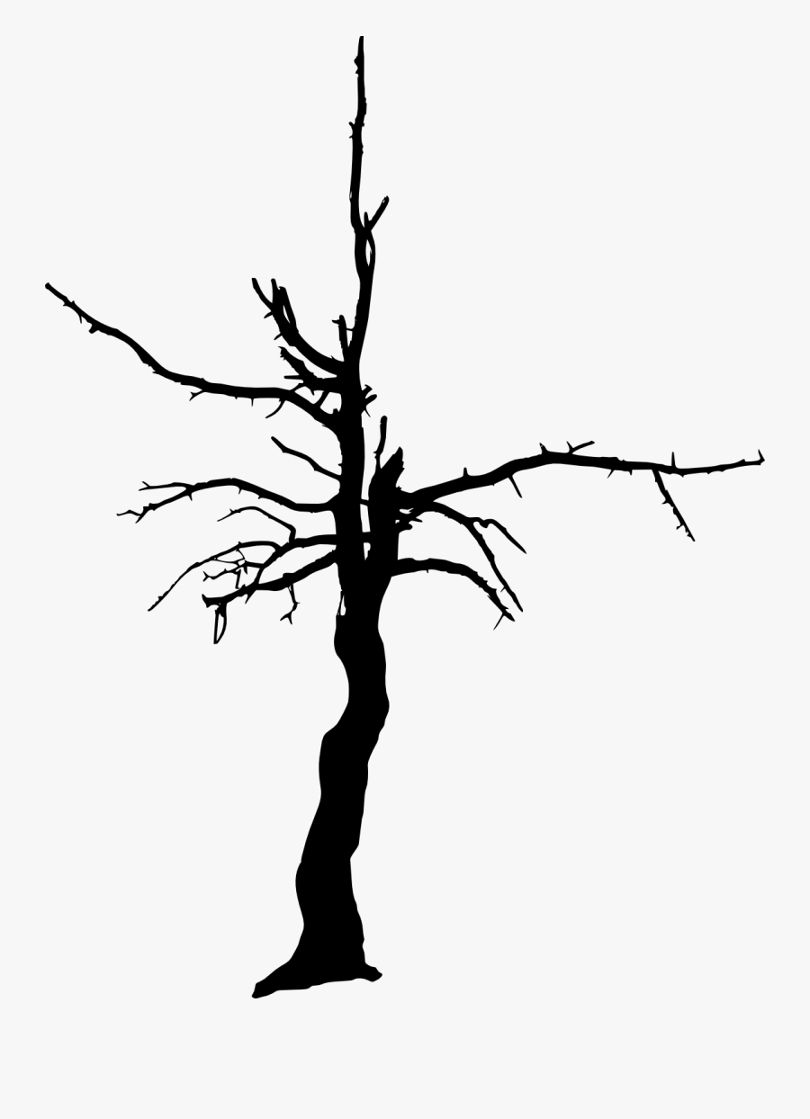 Png File Size - Dead Tree Silhouette Transparent, Transparent Clipart